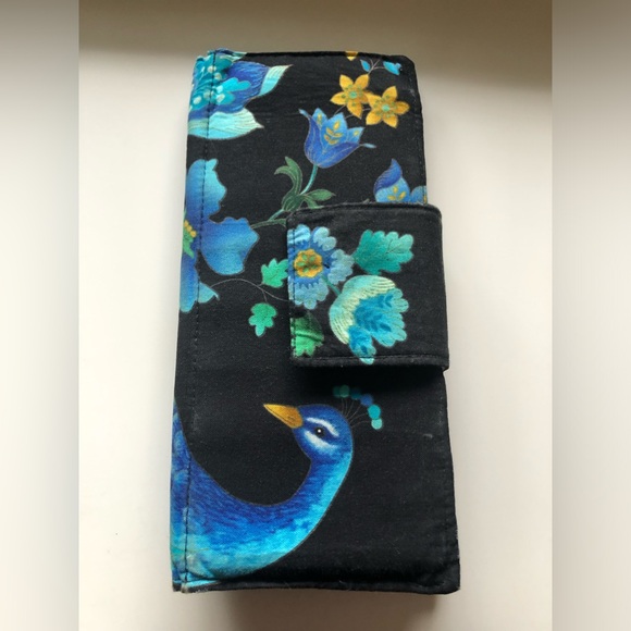 Women’s wallet / Credit card holder / Card organizer in peacock theme - Picture 8 of 16